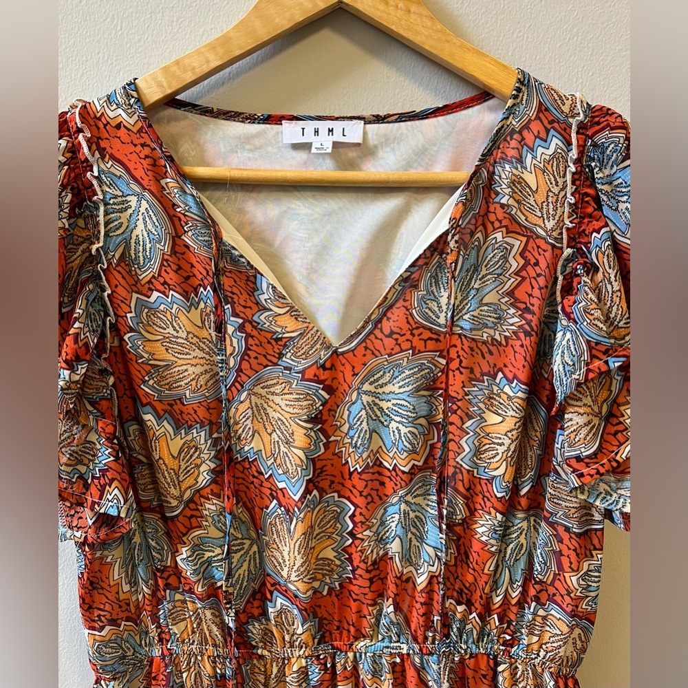 THML - Ruffled Tiered Sundress - Picture 2 of 7